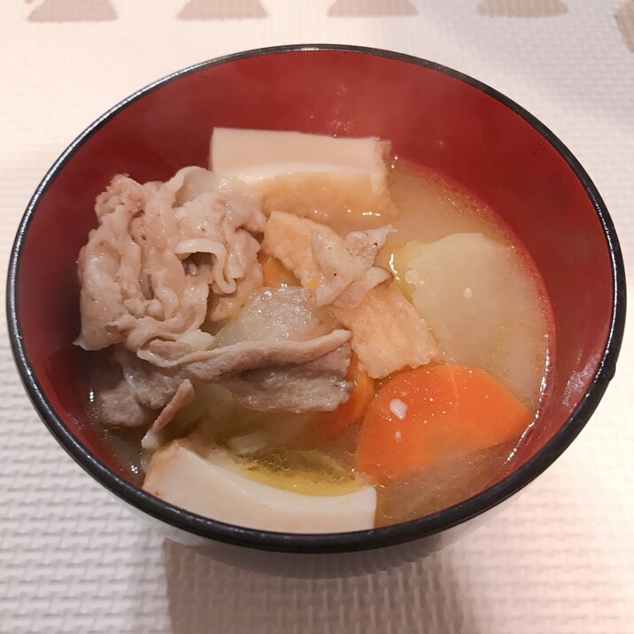 家にあるもので!豚汁‼️